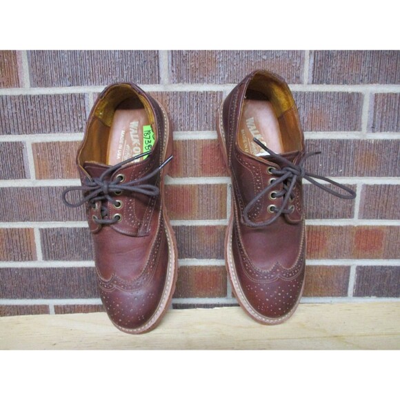 Walk-Over Dress Shoes Mens Brown Leather Wingtip Derby Size 10 M USA main image 13